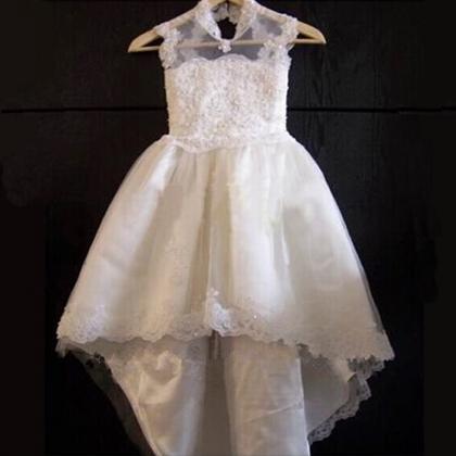 Flower Girl Dresses With Train Princess Ball Party..