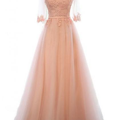 Lace Bridesmaid Dress, Long Sleeve Wedding..
