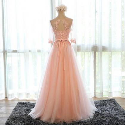 Lace Bridesmaid Dress, Long Sleeve Wedding..