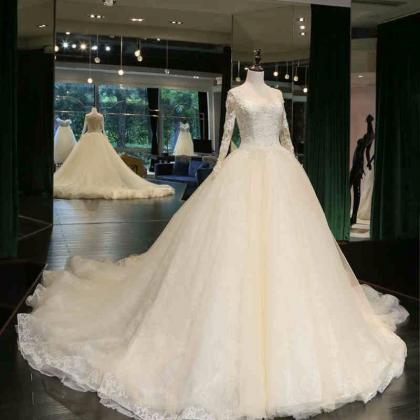 Real Photo Ball Gown Wedding Dress 2017 Bride..