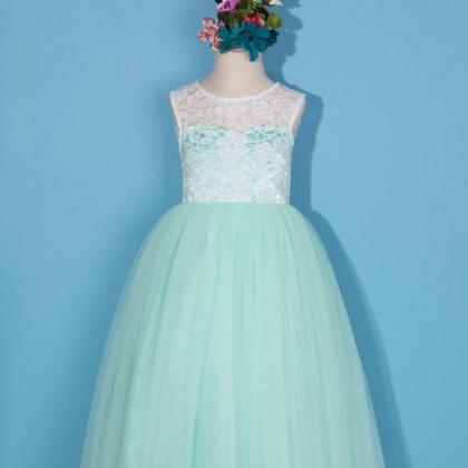 Mint Flower Girl Dress/lace Pageant Dress/toddler..