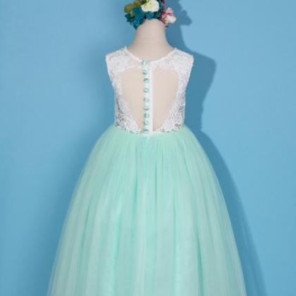 Mint Flower Girl Dress/lace Pageant Dress/toddler..