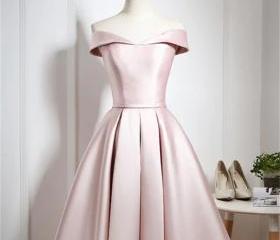 Cathy pink formal dress with pockets ( removable short sleeves, long sleeves included)