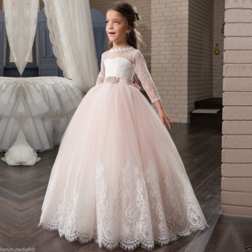 NEW Communion Party Prom Princess Pageant Bridesmaid Wedding Flower Girl Dress 
