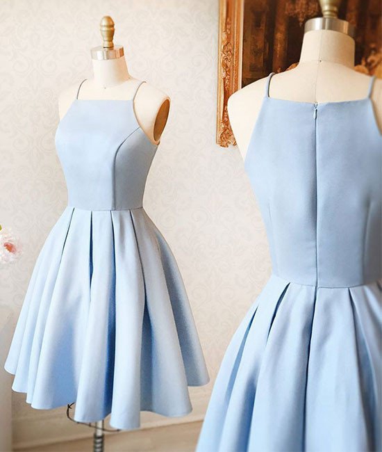 Sky Blue Sleeveless Midi Dress For Women