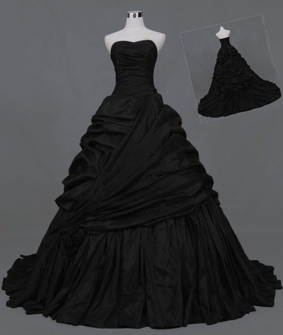 Gothic ball gown wedding dress sales