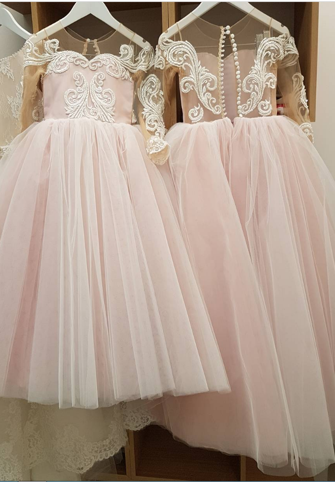 Flower Girl Dress,light Pink Flower Girl Dresses