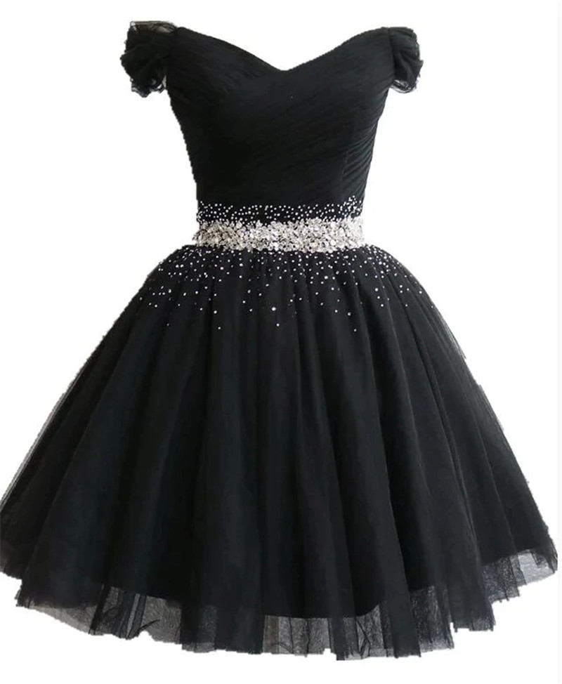 black dress with rhinestone belt Un Deux Trois Tiered Dress with Rhinestone Belt in Black at Nordstrom, Size 10