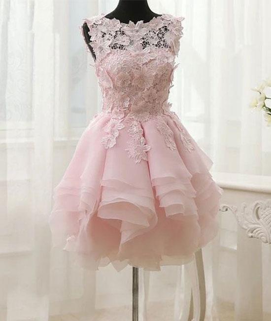 chinese dress ladies Colored Bride Dress with Pink Lace 10 / Ivory main image 0