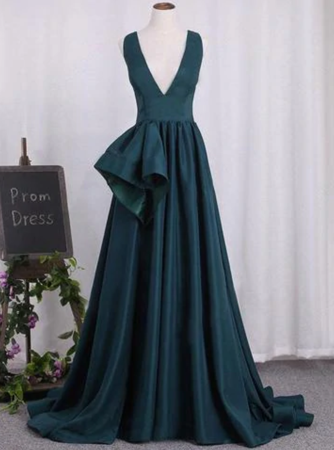 Green Prom Dress Formal Dress Evening Party Dress Ss630