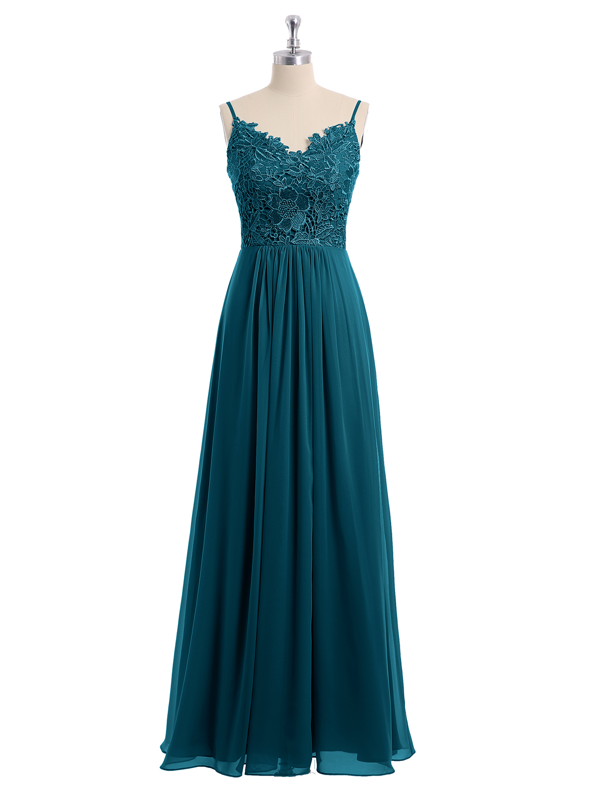 Lace Strap Chiffon Prom Dress of Bridesmaid Evening Dress SS632