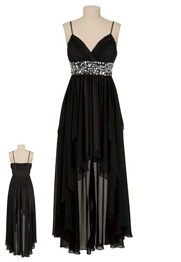 Black Homecoming Dress High Low Evening Prom Dresses Ss660