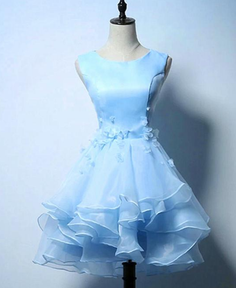 Homecoming Dresses Lovely Organza Layers Short Prom Dress Ss797