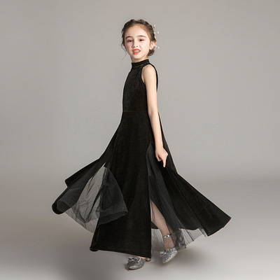 Children's Dress Model Catwalk Princess Dress Girls Piano Performance Costume Annual Meeting Host Evening Dress Fll034