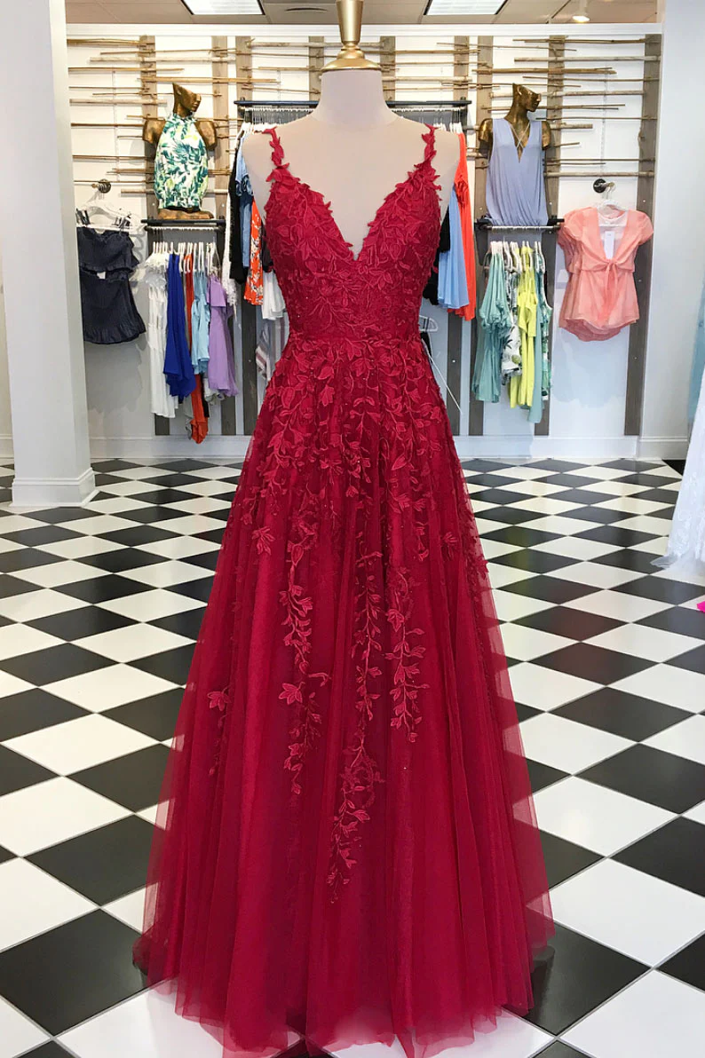 chinese dress ladies Burgundy Jacquard Satin Homecoming Dress Floral Print Back to School Dress Hc349 Burgundy / Custom Size main image 1