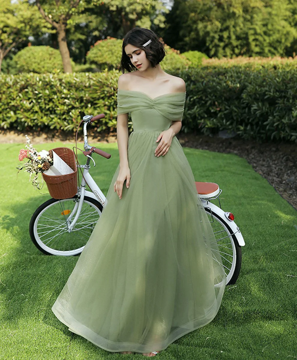 garden green bridesmaid dresses Grace Floor-Length Sweetheart Neckline Bridesmaid Dress main image 0