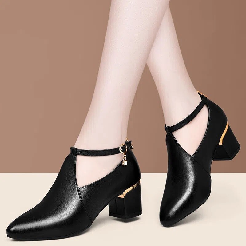 Botas Femininas Women Fashion Sweet Comfort Ankle Boots Lady Classic Autumn & Winter High Heel Black Boots H171