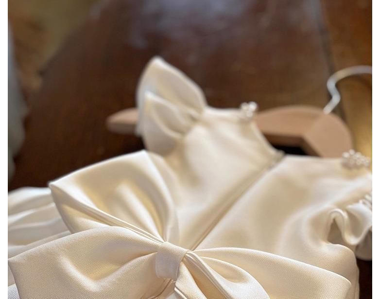 Satin Princess Dress Skirt Baby One Year Dress Girls Day Dress Korean ...