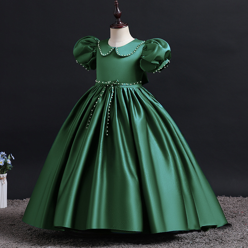 princess dress green Ball Gown Sage Green Tulle Quinceanera Dress With Butterflies main image 1