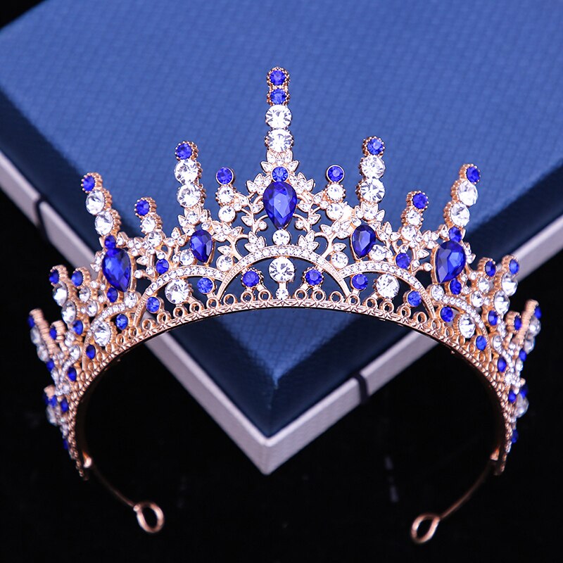 Gorgeous Crystal Bride Wedding Crown Headdress Bridal Tiaras And Crowns Ladies Headwear Party Prom Hair Jewelry Accessories Je26
