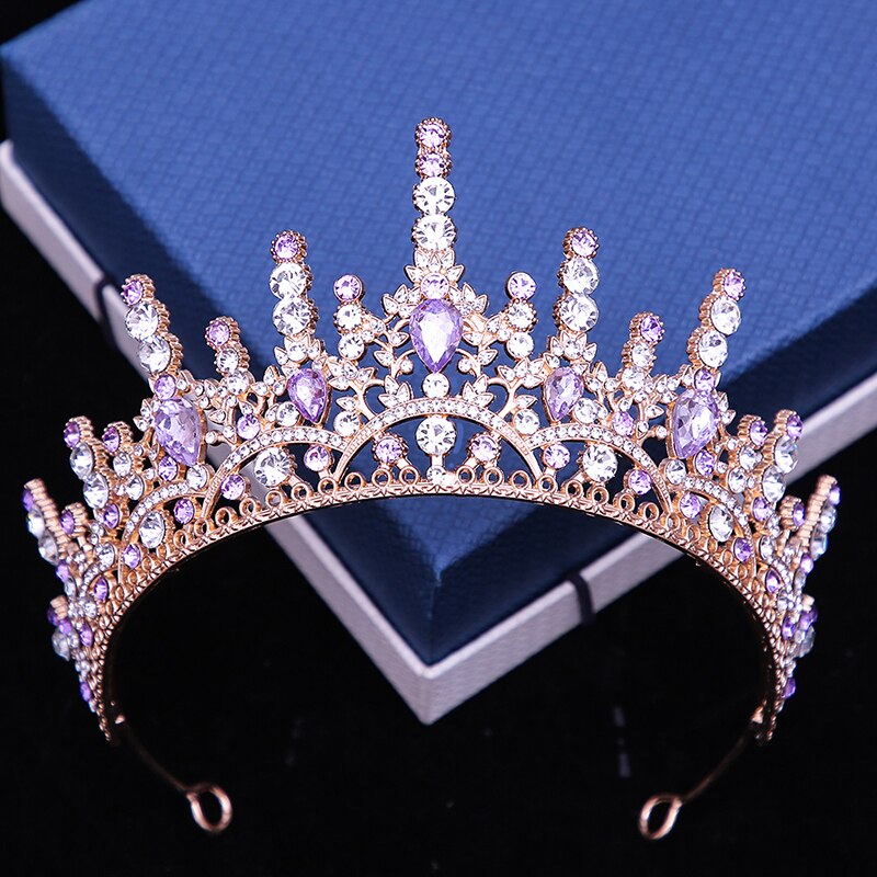 Gorgeous Crystal Bride Wedding Crown Headdress Bridal Tiaras And Crowns Ladies Headwear Party Prom Hair Jewelry Accessories Je31