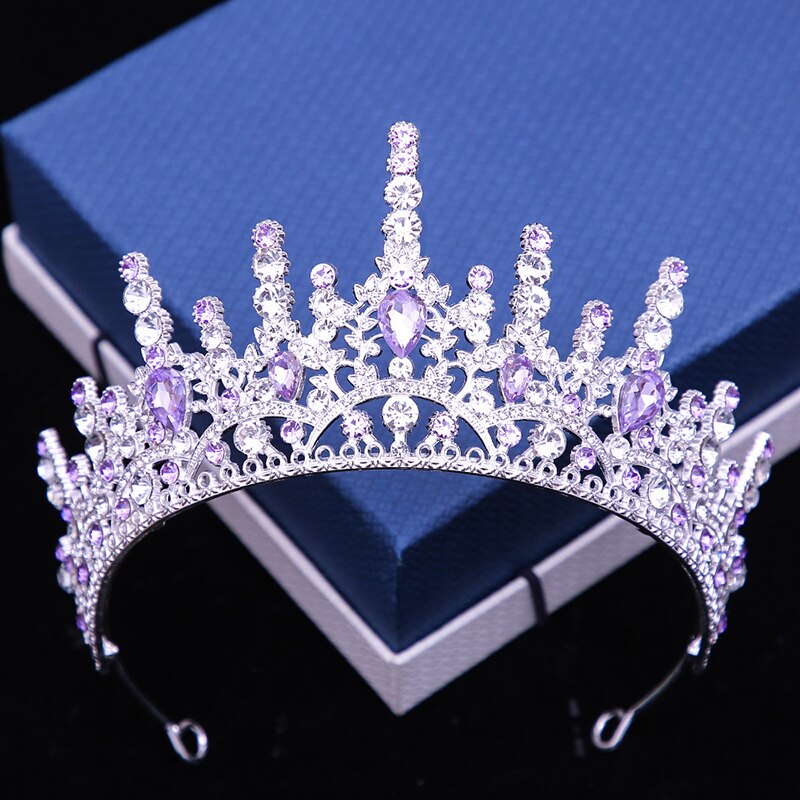 Gorgeous Crystal Bride Wedding Crown Headdress Bridal Tiaras And Crowns Ladies Headwear Party Prom Hair Jewelry Accessories Je33