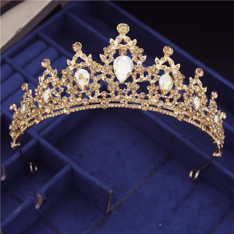Royal Queen Tiaras And Crowns Bridal Headdress Princess Party Wedding Hair Jewelry Je77