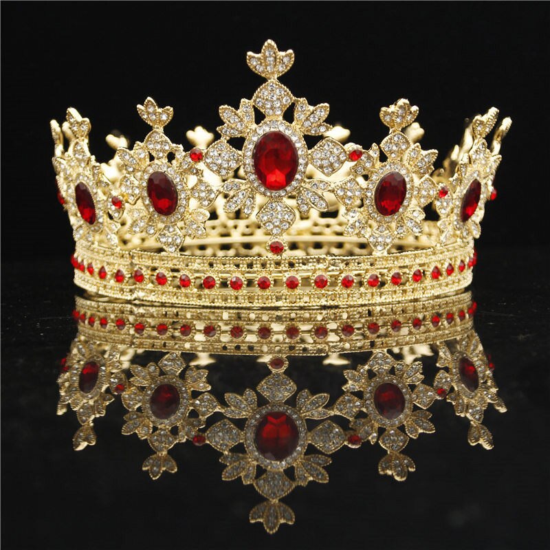 Headdress Wedding Hair Jewelry Rhinestone Crystal Queen King Tiaras And Crowns Pageant Diadem Hair Ornaments Je84