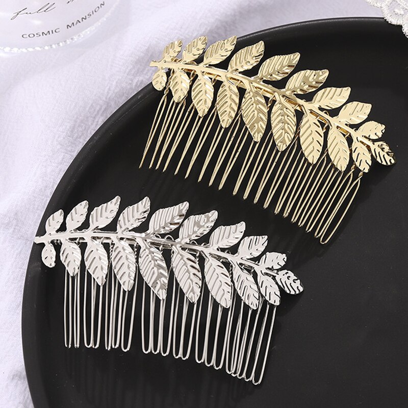 Rhinestone Hair Comb Clip Hairpins Jewelry Metal Barrette Bridal Tiaras For Women Wedding Hair Jewelry Accessories Je87