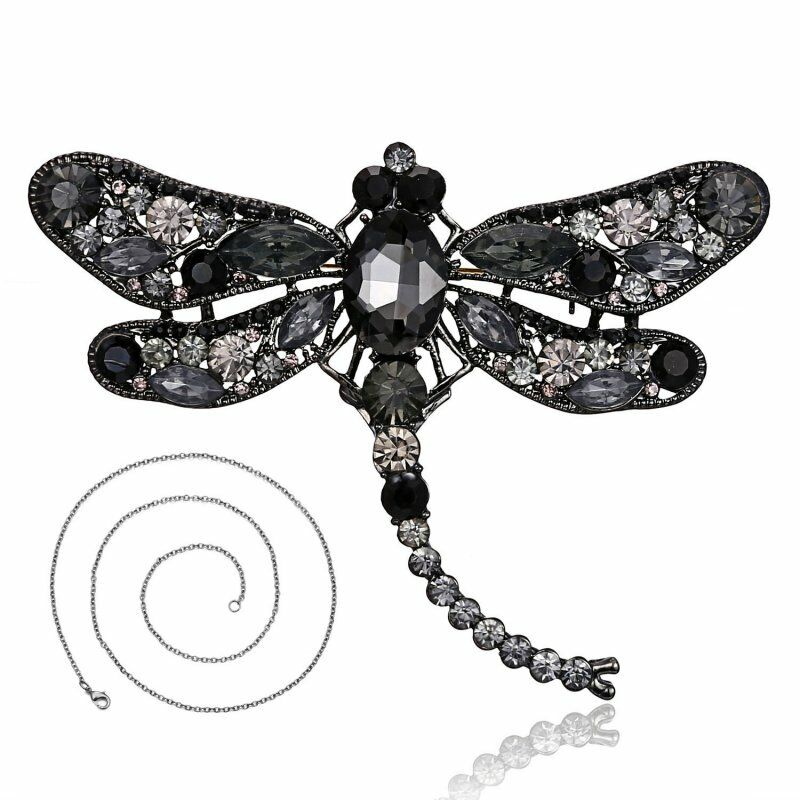 Fashion Rhinestone Crystal Animal Brooch Pin Women Gift B036