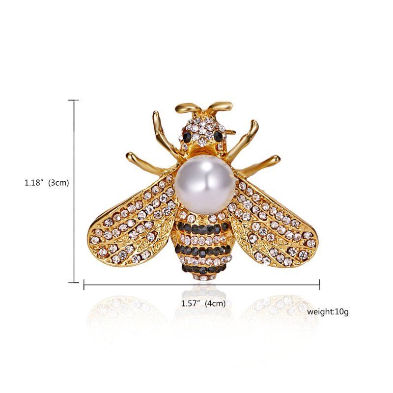 Crystal Pearl Animal Brooch Pin Wedding Bridal Jewellery B121