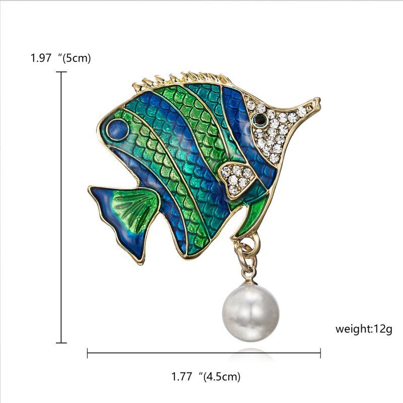 Crystal Pearl Animal Brooch Pin Wedding Bridal Jewellery B174