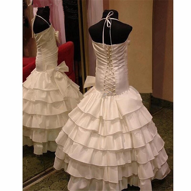 Flower Girl Dresses Luxury Kids Evening Pageant Gowns First Communion Dresses For Girls Fk86