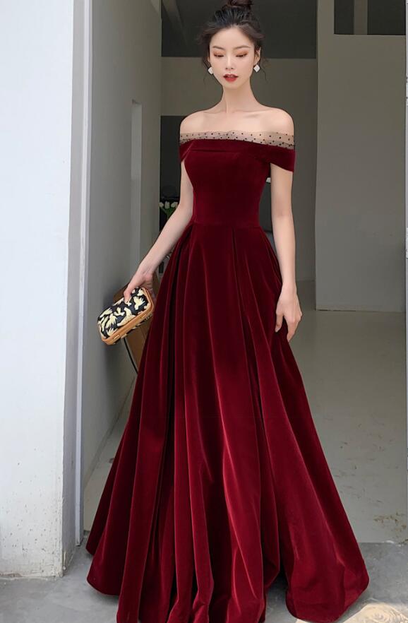 winter evening dresses 2020 Blue Winter Formal Dresses Fashion Navy Blue Suede Winter Evening Dresses  2020 A-Line Princess V-