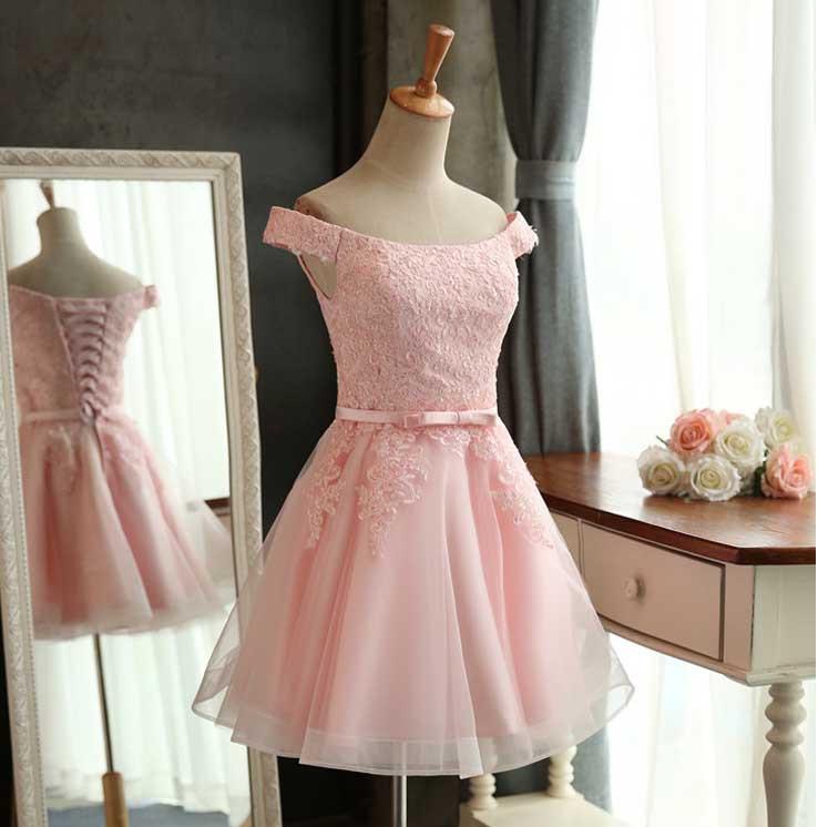 red lace hoco dress Red Strapless Lace Homecoming Dress with Bow – SD1703 – Viniodress