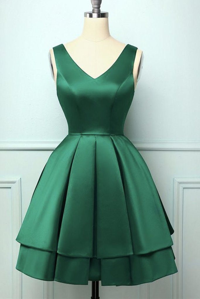 Green Short Prom Dress Homecoming Dress Formal Evening Dress Sa1649
