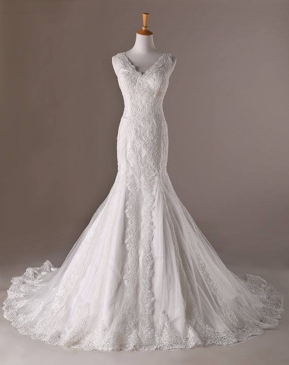 Elegant Lace Floor Length Tulle Formal Prom Dress Beautiful Long Evening Dress Sa1754
