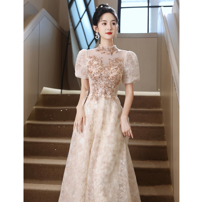Short Sleeve Prom Dress Evening Dress Sa1784