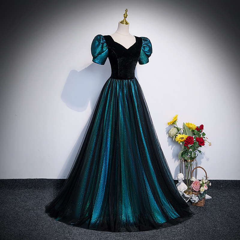 Short Sleeve Prom Dress Evening Dress Formal Dress Sa1795