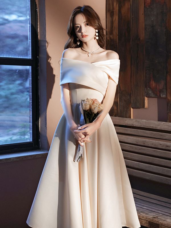 knee length dresses for ladies Crewneck Fit and Flare Dress – French Cuff Boutique