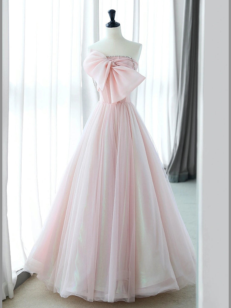 Pink Organza Long Prom Dress Formal Dress Sa1912