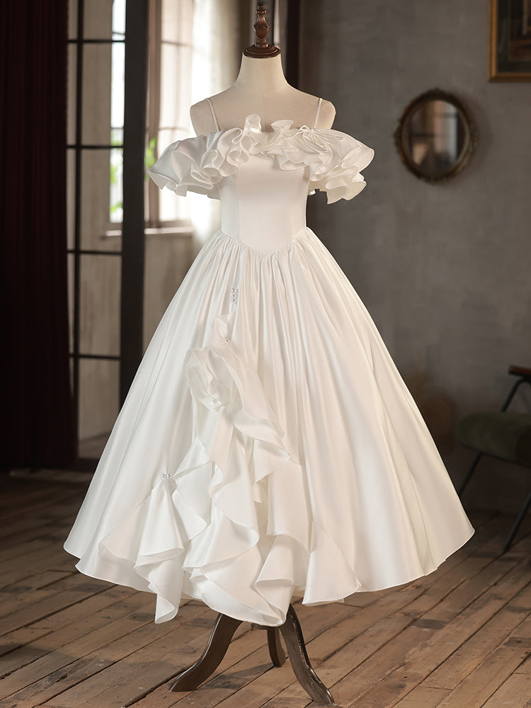 A-line Tea Length Prom Dress,formal Dress Wedding Party Dress Sa1992