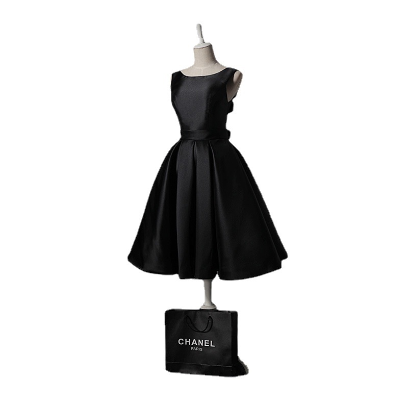 polkadot black dress Polka Dot Ottillie Midi Women Floral Printed Pure Color:Chocolate Brown Group-Dresses