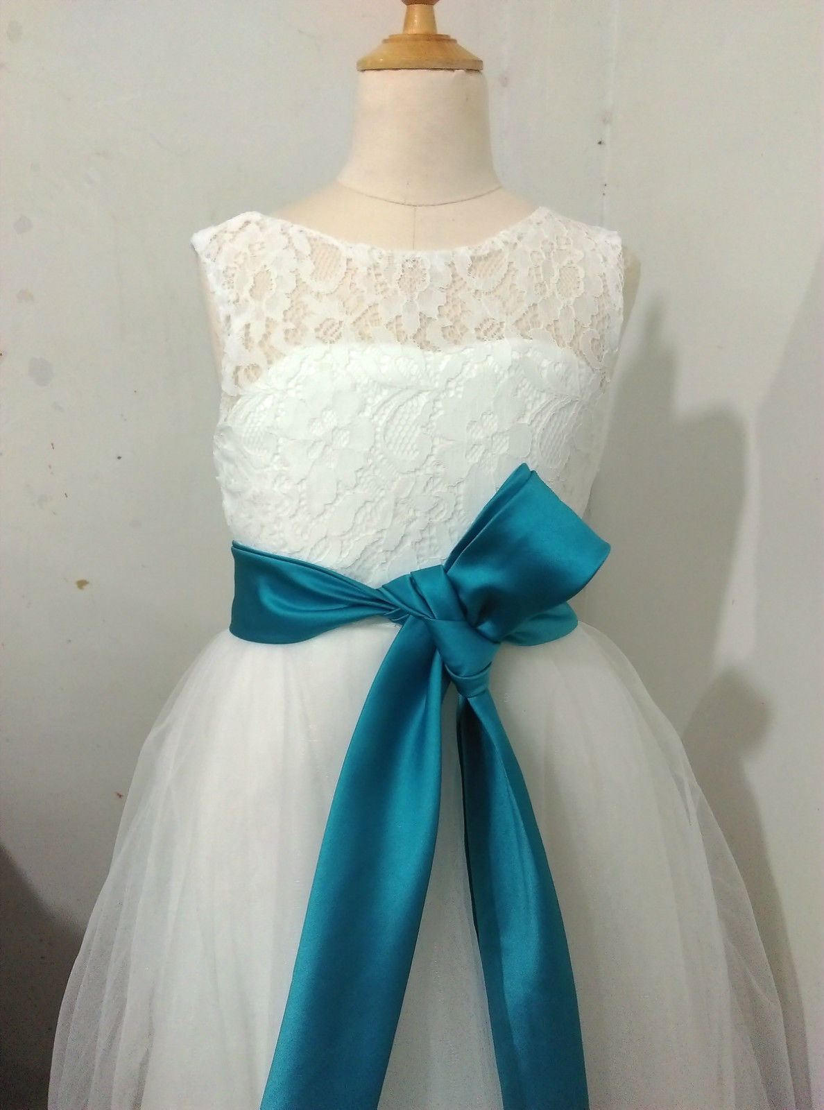 Lace Baby Girl Wedding Party Dance Pageant Dress Bridesmaid Dress Flower Girl Dress Xa23