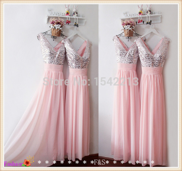 Fashion Dresses Sequines Evening Party Dress Chiffon Prom Dress Bridesmaid Dress Wedding Dress Br24