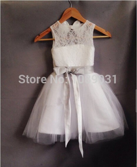Flower Girl Dresses With Sashes Ball Party Pageant Communion Dress For Little Girls Kids/children Dress For Wedding Kids39