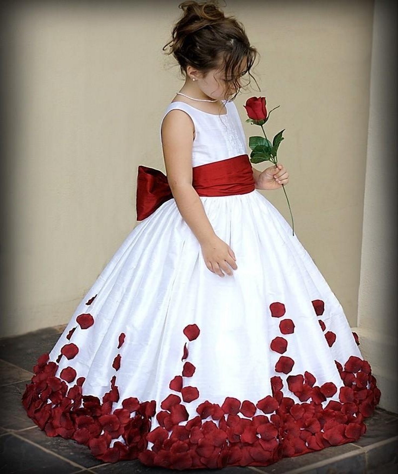 red little girl dress