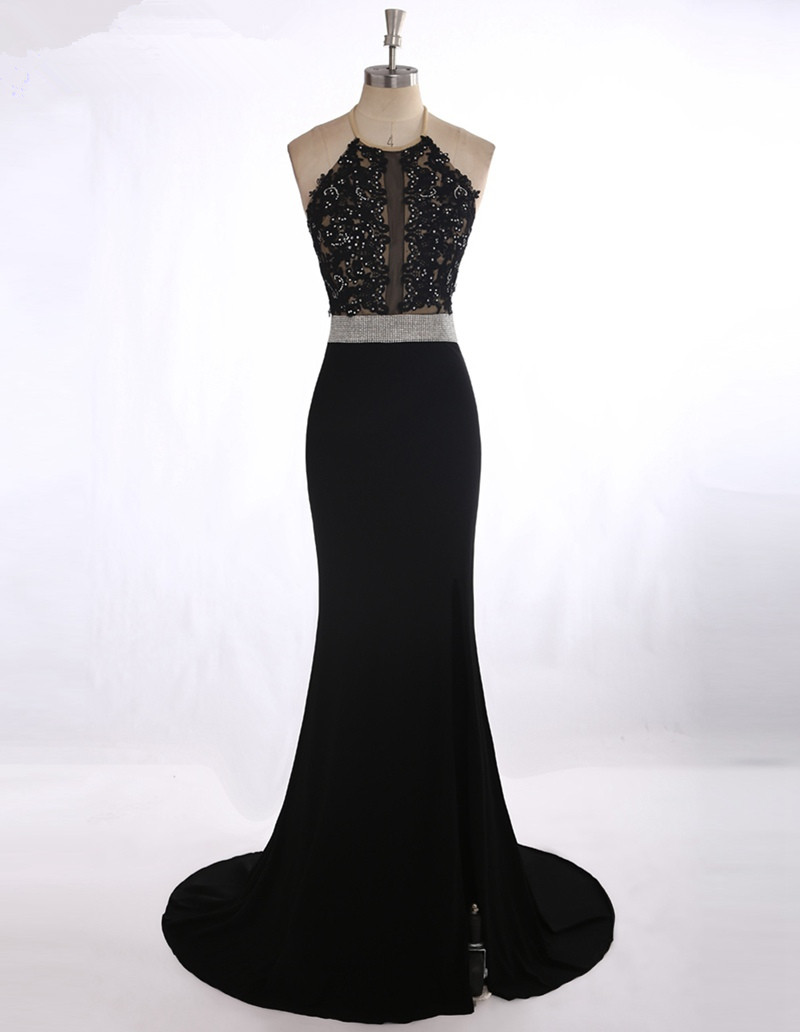 chinese dress ladies Ladivine CDS482 Prom Dress - Black