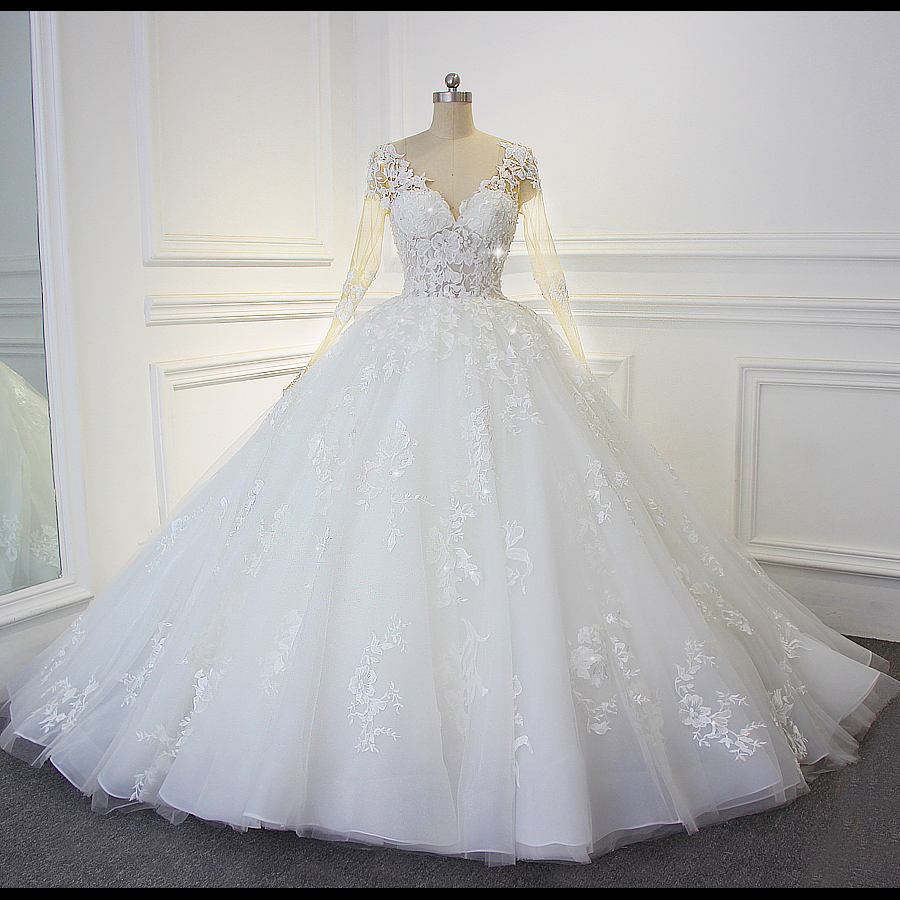 Luxury Shinny Beading Bling Bling Wedding Dress Actual Photos Sexy Transparent Bodice Bridal Dress Jd27