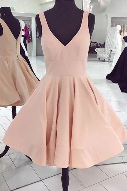 Sexy Short Skirt Pink Prom Dress , Evening Dress , Party Dress , Bridesmaid Dress , Wedding Occasion Dress , Formal Occasion Dress